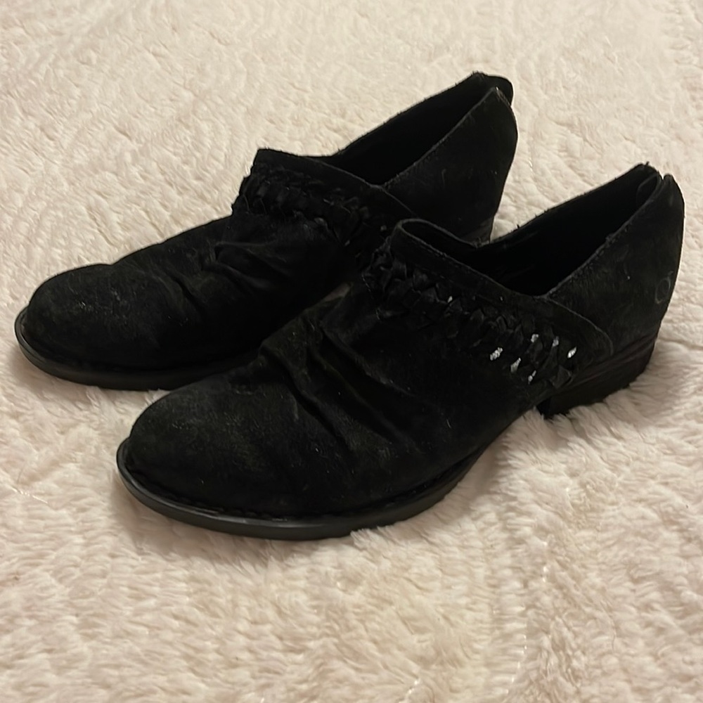 BORN Katharina in Black Distressed Women's Boots Size 7